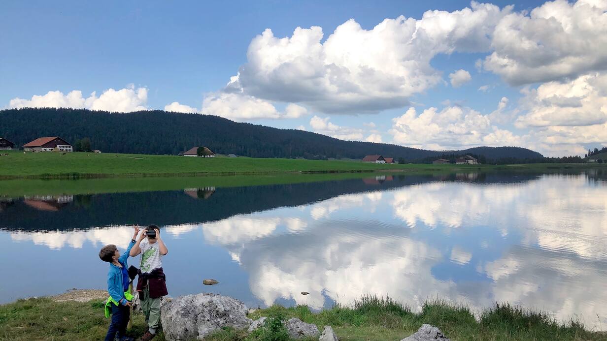 Lac des Taillères dans le canton de Neuchâtel
