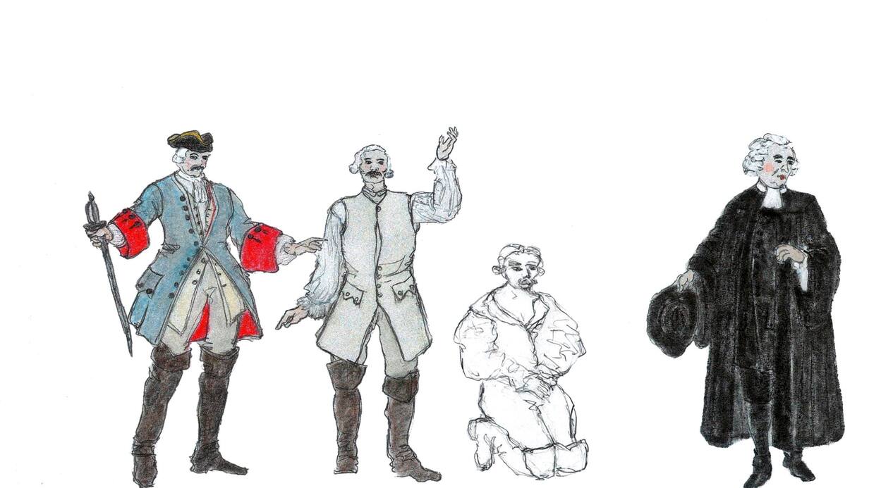 Esquisses des costumes - Davel
