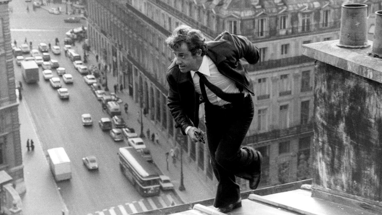 Peur sur la ville de HenriVerneuil avec Jean Paul Belmondo, 1975 CASCADE ET SPORT