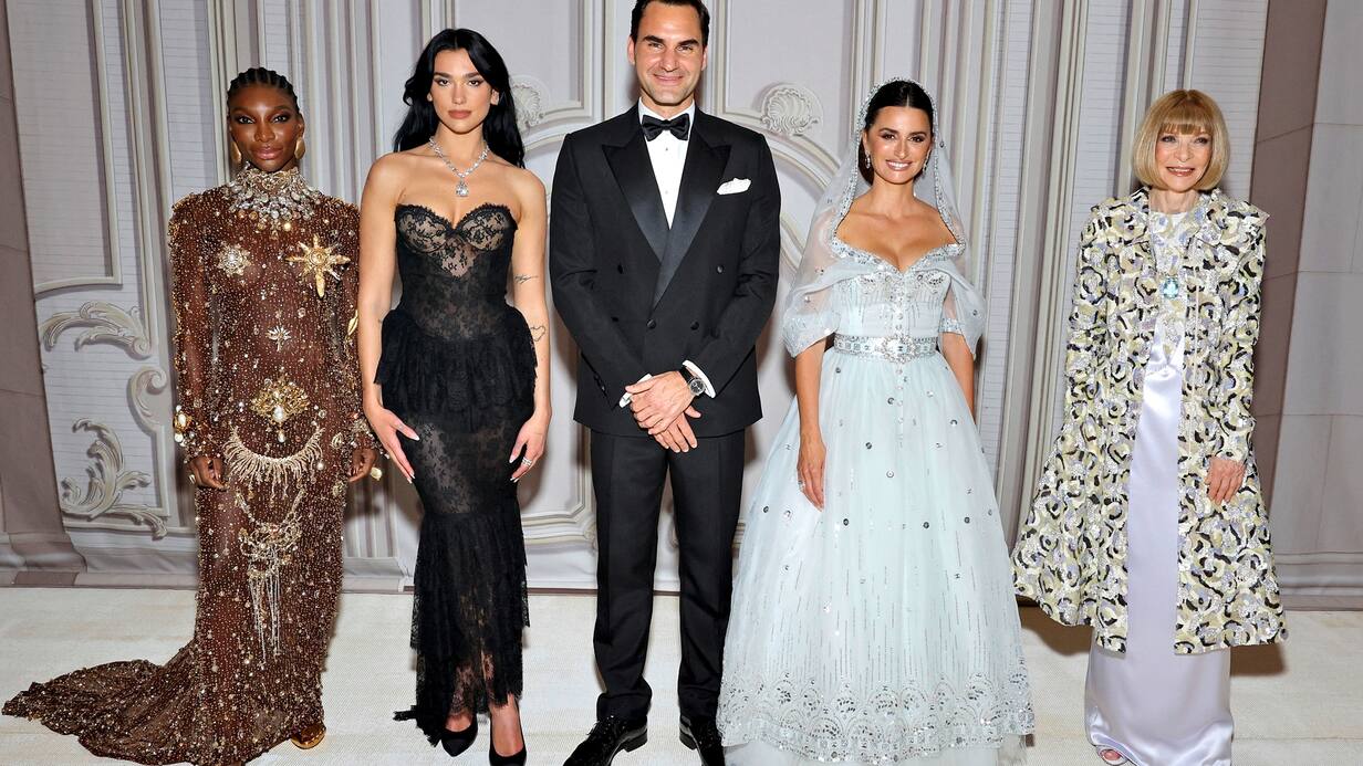 Michaela Coel, Dua Lipa, Penélope Cruz, Anna Wintour et Roger Federer au Met Gala 2023