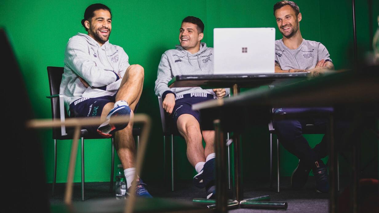 Ricardo Rodriguez, Granit Xhaka, Haris Seferovic