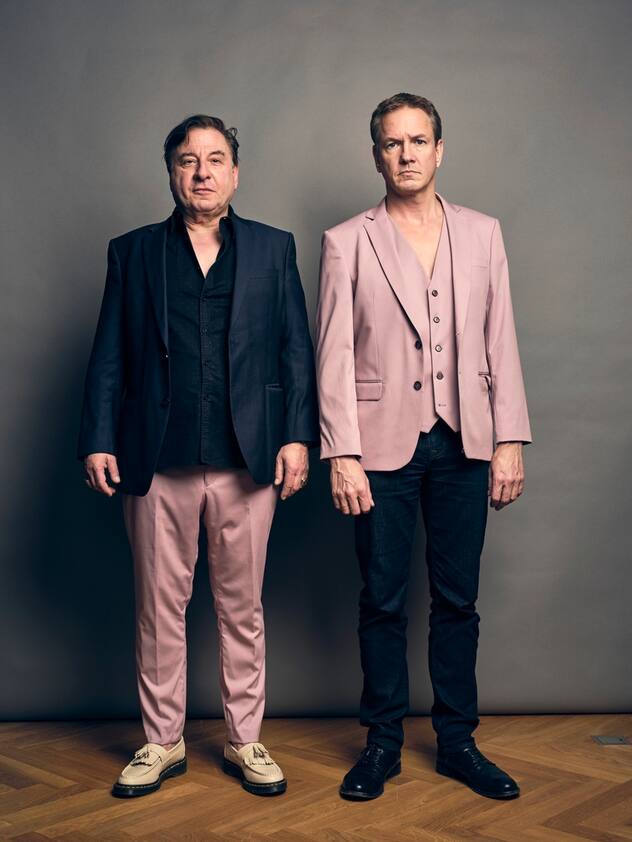 Beat Schlatter et Vincent Kucholl pour la promotion du film «Ciao-ciao Bourbine»