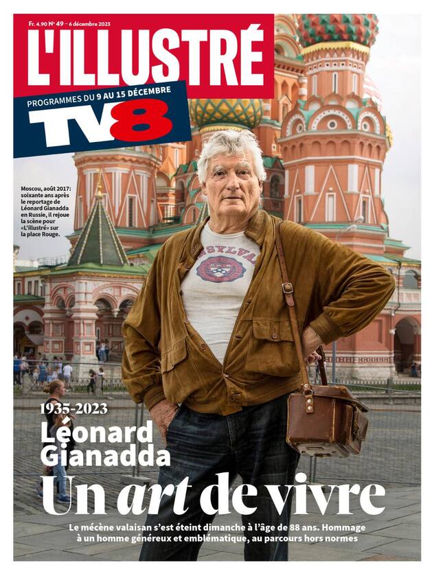 Léonard Gianadda à Moscou en Russie, en août 2017