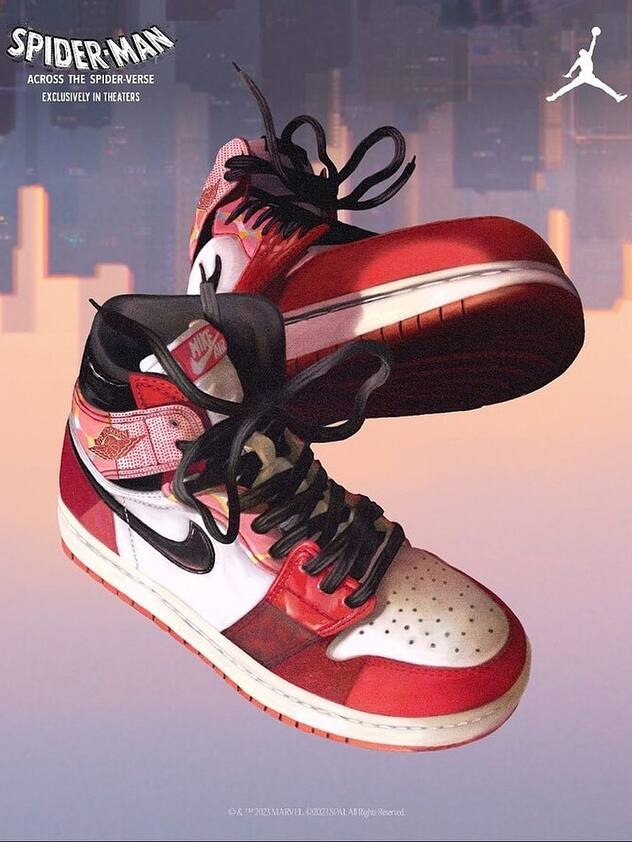 L'illustration de Dexter Maurer pour le modèle Air Force 1 Spider-Man