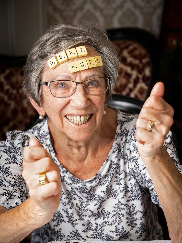 Gertrude Berset, passionnée de Scrabble