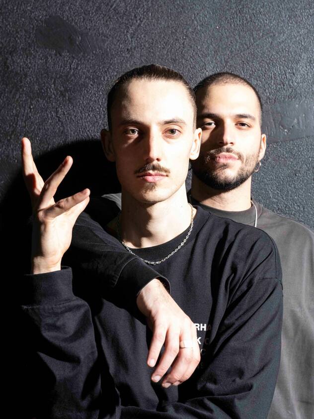 Le duo de danseurs David Gross et Matteo Santoro, alias Cooper & Voldo