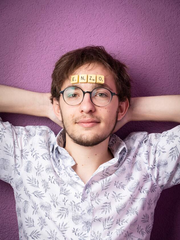 Enzo Yerly, passionné de Scrabble