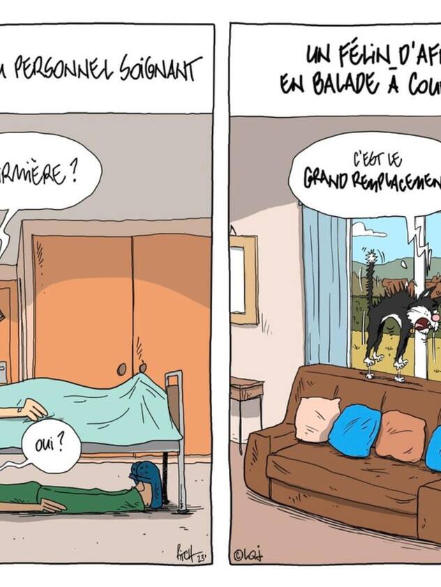 Dessins de presse du dessinateur Pitch Comment publiés dans «Le Quotidien jurassien»