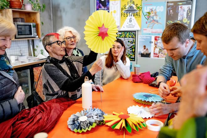 derniers préparatifs à Strasbourg pour les Aînées