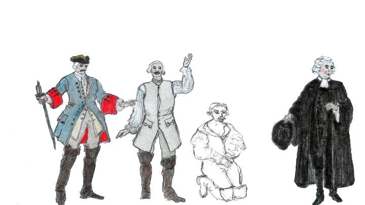 Esquisses des costumes - Davel