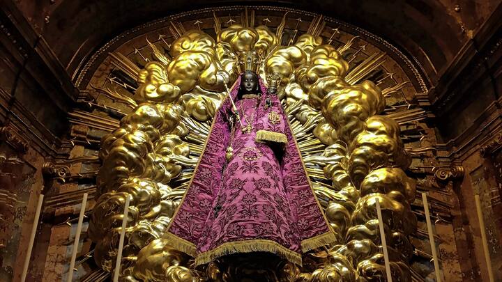 La Vierge noire à la chapelle des Grâces de l’abbaye d’Einsiedeln.