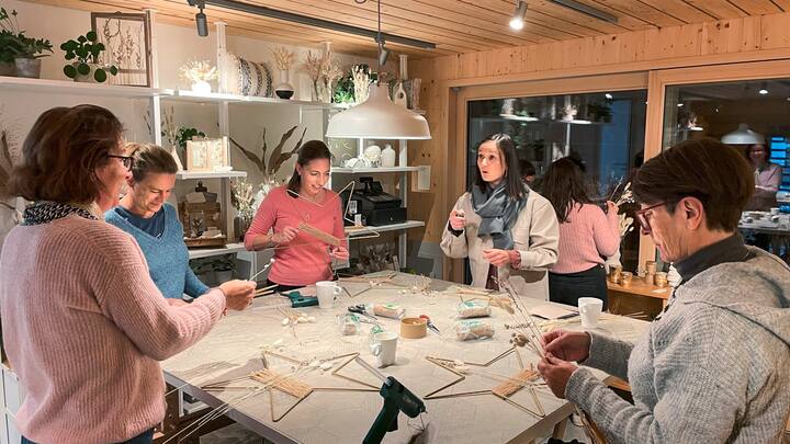 coulisses de l’atelier déco de Noël