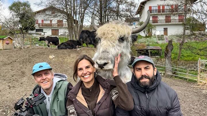 Photo du tournage de "Mon animal et moi"