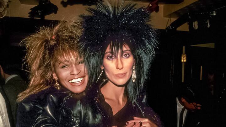 Tina Turner avec Cher vers 1985 à New York