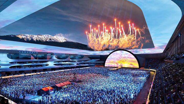 Le nouveau stade du FC Sion imaginé par Christian Constantin en image de synthèse