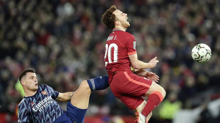 Le 13 janvier 2022, auteur d’une agression sur le virevoltant Portugais Diogo Jota lors de la demi-finale de la Carabao Cup entre Arsenal et Liverpool, disputée à Anfield, Xhaka va écoper d’un nouveau carton rouge.