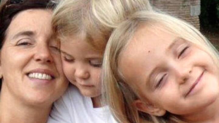 Irina et ses filles Alessia et Livia au temps du bonheur.