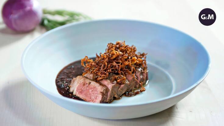 Rôti de bœuf aux oignons