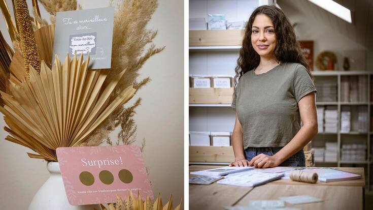 Lindsay Lima, graphiste, aime créer la surprise. Et l’avenir de sa petite entreprise s’écrit en rose.