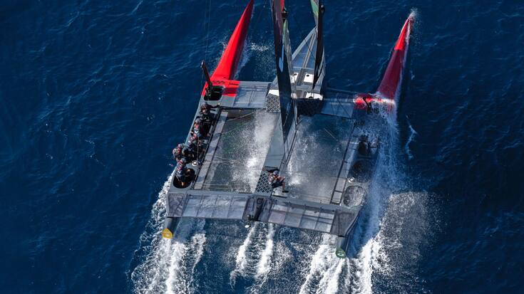 SailGP, le F50 suisse à Tarente