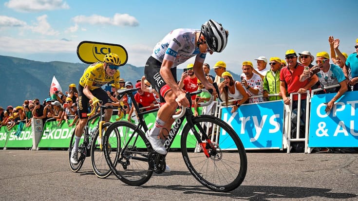 Duel entre Jonas Vingegaard et Tadej Pogacar au Tour de France 2023