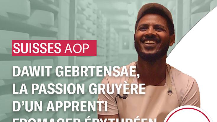 Dawit Gebrtensae, apprenti fromager