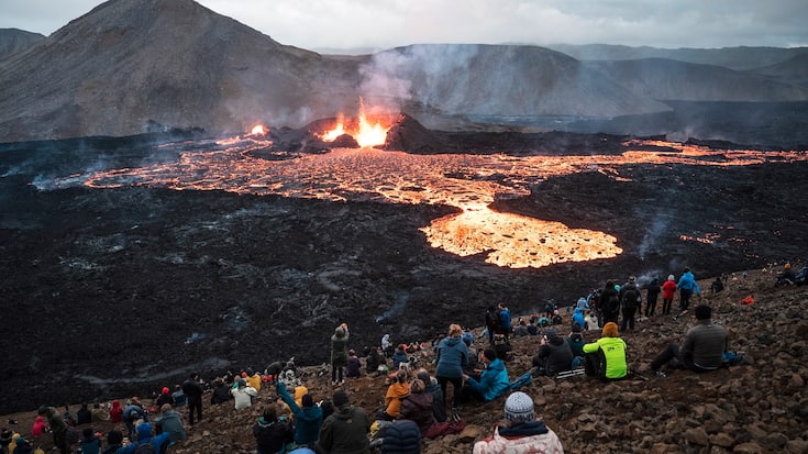 Image de l'éruption du Fagradalsfjall, en Islande, de 2022
