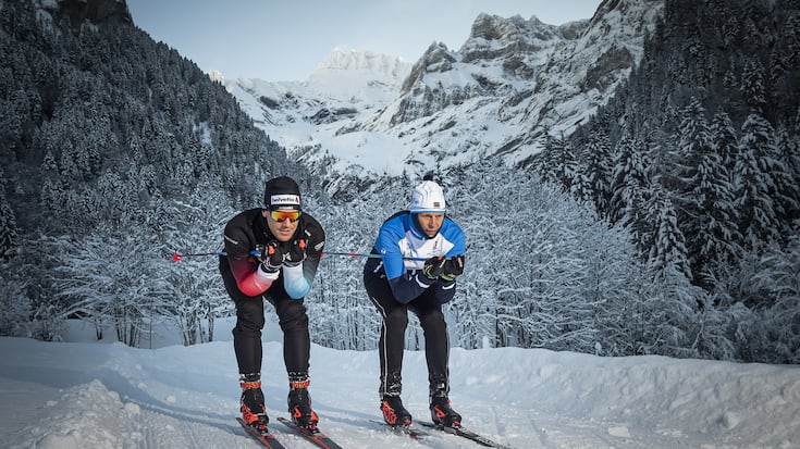 Le fondeur et sprinteur suisse Jovian Hediger 
