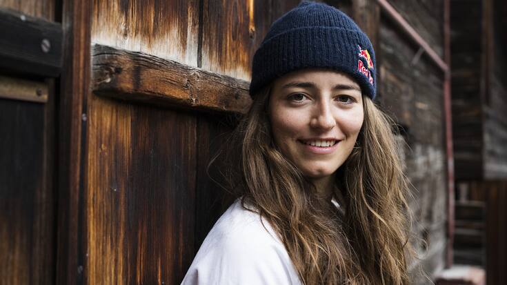 Mathilde Gremaud poses for a portrait at the Red Bull Performance Camp in Saas Fee, Switzerland on 25 September, 2021. // SI202110250581 // Usage for editorial use only // 