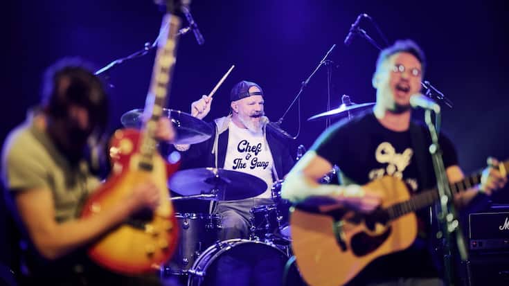 Chef & The Gang, le groupe de Philippe Etchebest, se produisant à Monthey