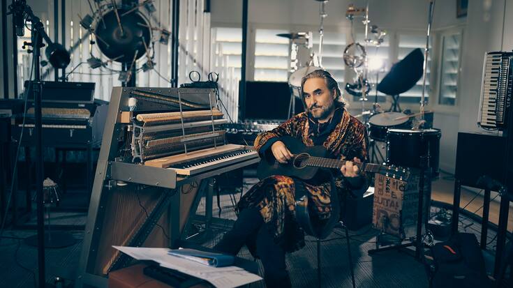 Stephan Eicher, Musiker, in seinem Probestudio in Conches bei Genf, 12.11.2020, Foto Lucia Hunziker