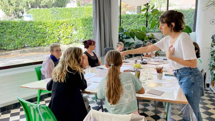 Retour de l'atelier linogravure du 30 septembre 2023