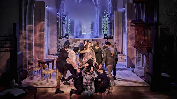 Les répétitions du spectacle musical «Sorcière»