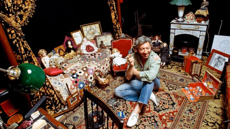 Serge Gainsbourg chez lui