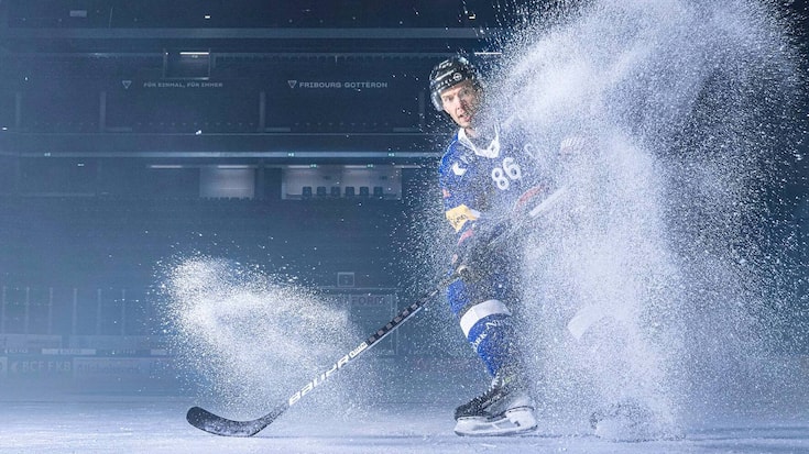 Le joueur de hockey fribourgeois Julien Sprunger