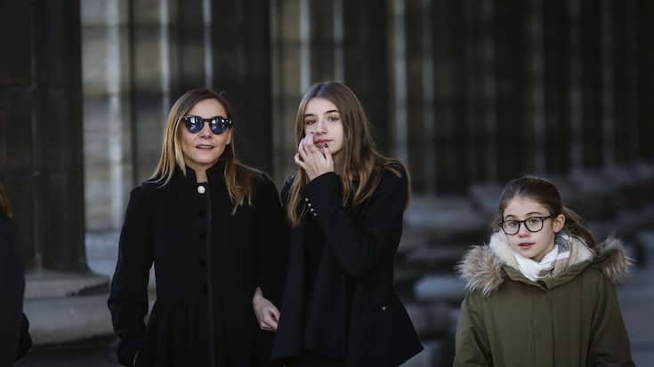 Clotilde Courau et ses filles Luisa de Savoie et Vittoria de Savoie