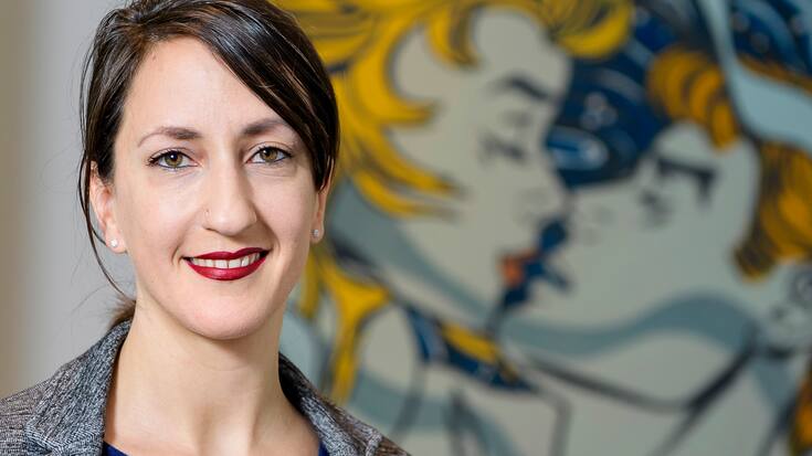 Jessica Jaccoud, candidate a la presidence du Parti socialiste du canton de Vaud, pose pour le photographe ce mercredi 21 mars 2018 a Vevey. (KEYSTONE/Jean-Christophe Bott) Jessica Jaccoud