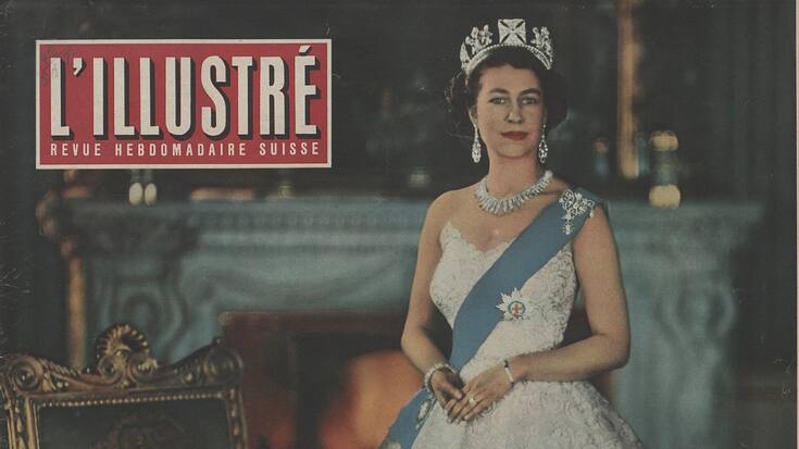 Le couronnement de la reine dans L'illustré en 1953