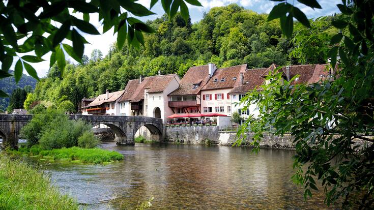 Saint-Ursanne dans le Canton du Jura