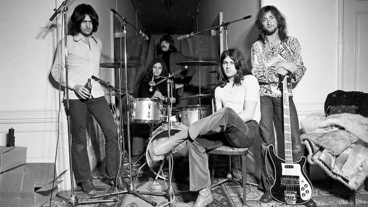 Le groupe Deep Purple au Grand Hôtel de Territet en décembre 1971