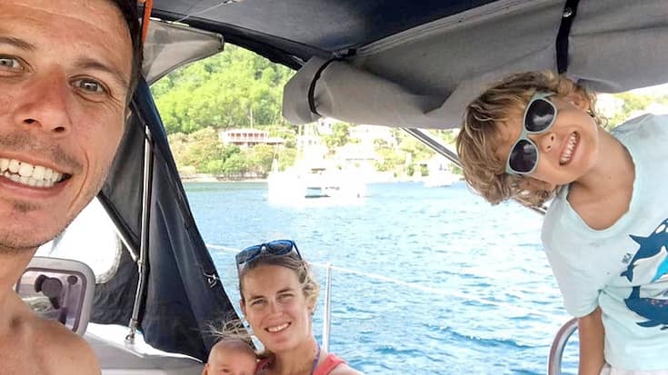 Josselin, Leyla, Kyle et la petite Helena Chapalay sont désormais en Martinique.