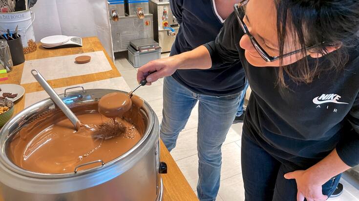 Atelier chocolat avec Stéphanie Oberson