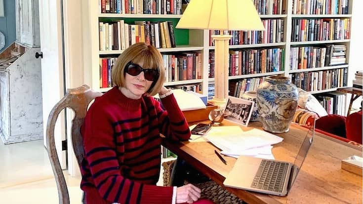 Anna Wintour, papesse de la mode, directrice du magazine Vogue.