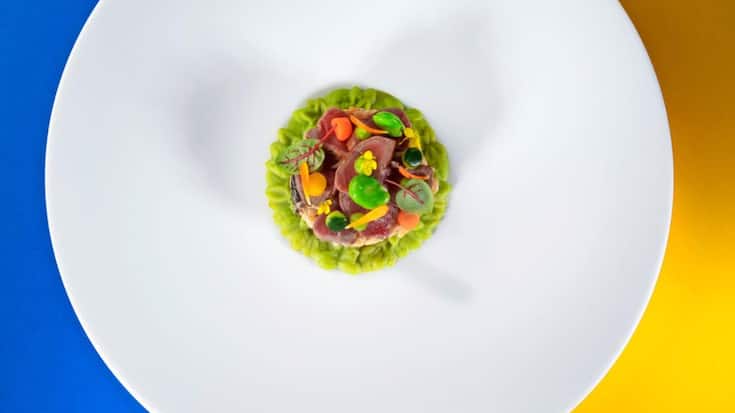 Filet de bœuf suisse, risotto aux morilles, légumes de printemps