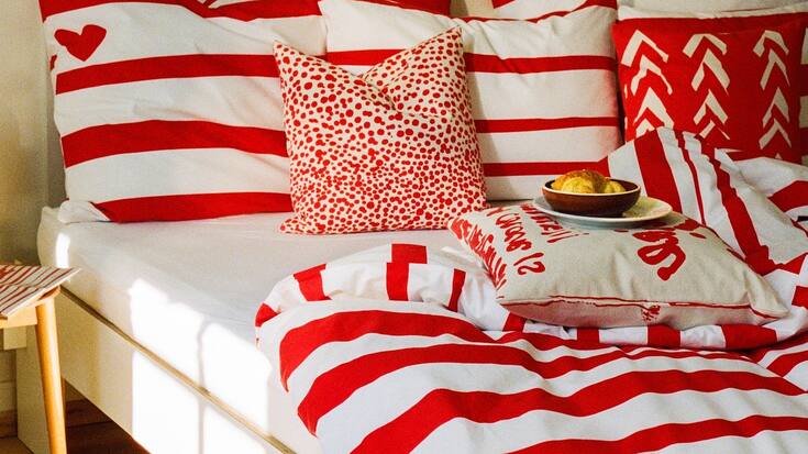 Parure de lit stripes de la maison enSoie