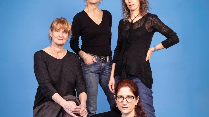 Les 4 initiatrices de la Marche bleue