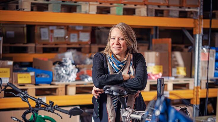 Anna Bory, la fondatrice de la marque de vélos électriques Miloo