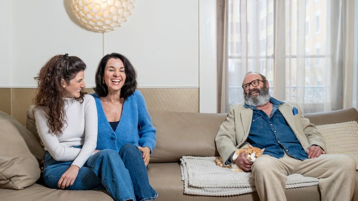 Maria Mettral, Christian Gregori et leur fille Lola