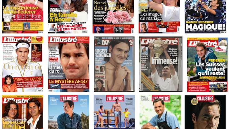 Roger Federer en couverture de L'illustré