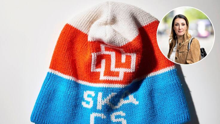 Le bonnet estampillé Credit Suisse datant de l’hiver 1977